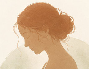 Femme enceinte méditant